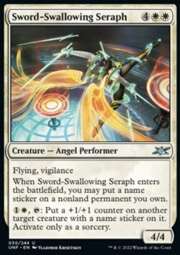 Sword-Swallowing Seraph - Unfinity (Uncommon) [UNF-30]