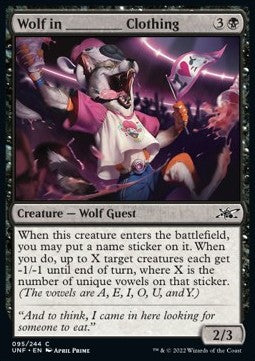Wolf in ________ Clothing - Unfinity (Common) [UNF-95]