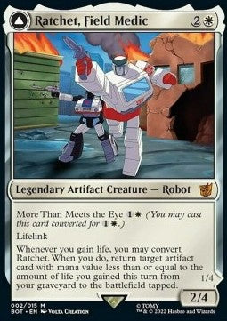 Ratchet, Field Medic // Ratchet, Rescue Racer (V.1) - Universes Beyond: Transformers (Mythic) [BOT-2]