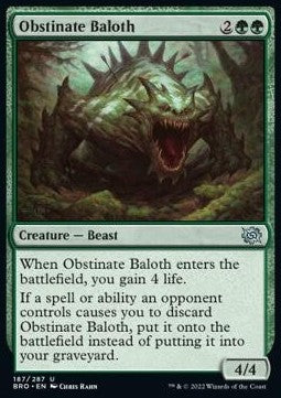 Obstinate Baloth - The Brothers' War (Uncommon) [BRO-187]