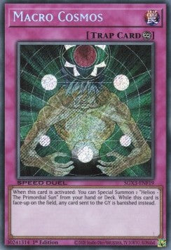 Macro Cosmos (V.2 - Secret Rare) - Speed Duel GX: Duelists of Shadows (Secret Rare) [SGX3-F19]