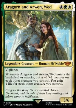 Aragorn and Arwen, Wed (V.1) - The Lord of the Rings: Tales of Middle-earth: Extras (Mythic) [XLTR-287]