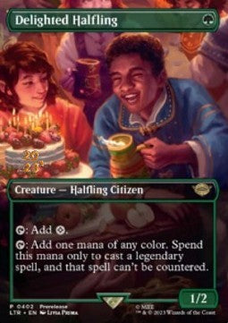 Delighted Halfling (V.2) - The Lord of the Rings: Tales of Middle-earth: Promos (Rare) [PLTR-402]