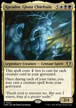 Karador, Ghost Chieftain - Commander Masters (Rare) [CMM-342]