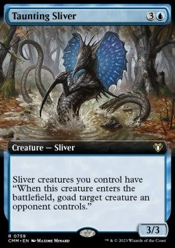 Taunting Sliver (V.2) - Commander Masters: Extras (Rare) [XCMM-759]