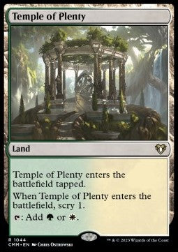 Temple of Plenty - Commander Masters: Extras (Rare) [XCMM-1044]