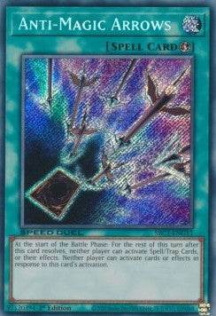 Anti-Magic Arrows (V.2 - Secret Rare) - Speed Duel: Streets of Battle City (Secret Rare) [SBC1-G11]
