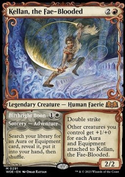 Kellan, the Fae-Blooded // Birthright Boon (V.1) - Wilds of Eldraine: Extras (Mythic) [XWOE-291]