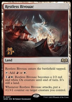 Restless Bivouac (V.1) - Wilds of Eldraine: Promos (Rare) [PWOE-257]