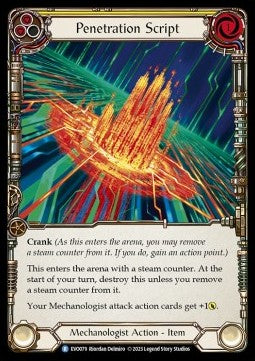 Penetration Script (Regular) - Bright Lights (Rare) [EVO-079]