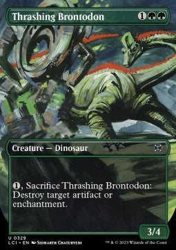Thrashing Brontodon - The Lost Caverns of Ixalan: Extras (Uncommon) [XLCI-329]