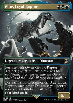 Blue, Loyal Raptor (V.1) - Universes Beyond: Jurassic World Collection (Rare) [REX-8]