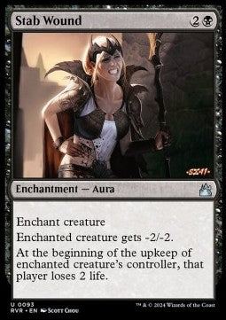 Stab Wound - Ravnica Remastered (Uncommon) [RVR-93]