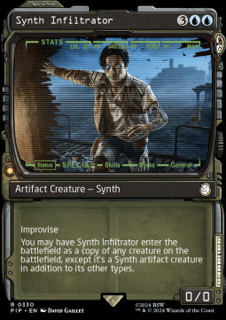 Synth Infiltrator (V.1) - Universes Beyond: Fallout: Extras (Rare) [XPIP-330]