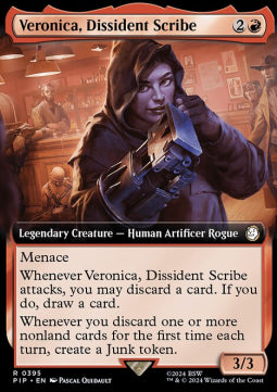 Veronica, Dissident Scribe (V.1) - Universes Beyond: Fallout: Extras (Rare) [XPIP-395]