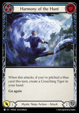 Harmony of the Hunt (Blue) (Rainbow Foil) - Part the Mistveil (Common) [MST-062]