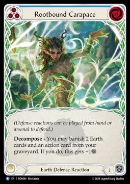 Rootbound Carapace (Blue) (Rainbow Foil) - Rosetta (Rare) [ROS-044]