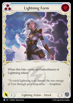 Lightning Form (Blue) (Rainbow Foil) - Rosetta (Rare) [ROS-084]