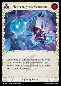 Electromagnetic Somersault (Yellow) (Rainbow Foil) - Rosetta (Rare) [ROS-086]