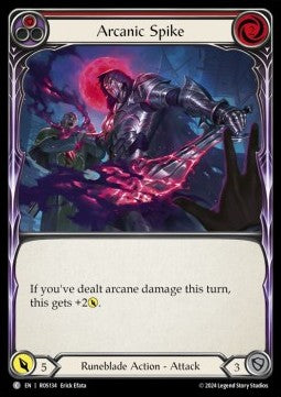 Arcanic Spike (Red) (Rainbow Foil) - Rosetta (Common) [ROS-134]