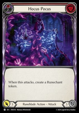 Hocus Pocus (Red) (Rainbow Foil) - Rosetta (Common) [ROS-143]