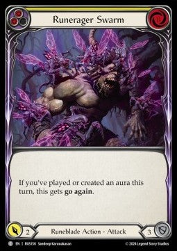 Runerager Swarm (Yellow) (Rainbow Foil) - Rosetta (Common) [ROS-150]