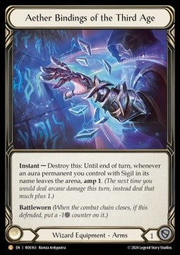 Aether Bindings of the Third Age (Rainbow Foil) - Rosetta (Legendary) [ROS-163]