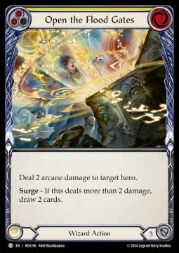 Open the Flood Gates (Yellow) (Rainbow Foil) - Rosetta (Common) [ROS-196]