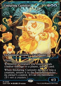 Enduring Curiosity (V.2) - Duskmourn: House of Horror: Extras (Mythic) [XDSK-388]