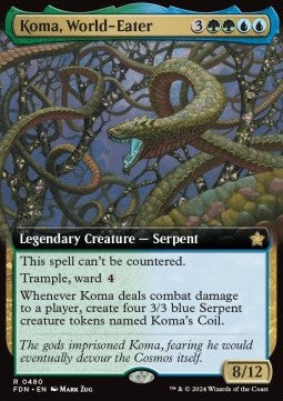 Koma, World-Eater (V.3) - Magic: The Gathering Foundations: Extras (Rare) [XFDN-480]