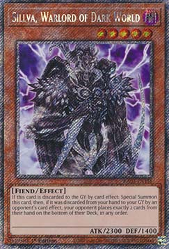 Sillva, Warlord of Dark World (V.1 - Platinum Secret Rare) - Quarter Century Bonanza (Platinum Secret Rare) [RA03-158]