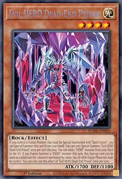 Evil HERO Dead-End Prison (V.1 - Secret Rare) - Supreme Darkness (Secret Rare) [SUDA-002]