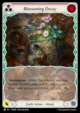Blossoming Decay (Red) (Extended Art Regular) - Rosetta - Verdance Blitz Deck (Common) [VER-008]