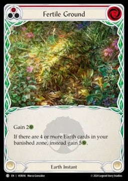 Fertile Ground (Red) (Regular) - Rosetta - Verdance Blitz Deck (Common) [VER-016]