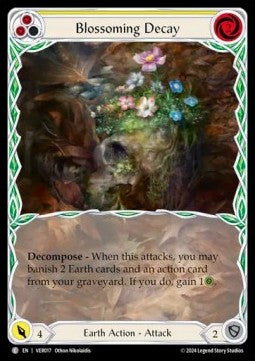 Blossoming Decay (Yellow) (Extended Art Regular) - Rosetta - Verdance Blitz Deck (Common) [VER-017]