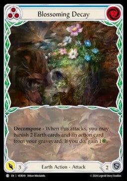 Blossoming Decay (Blue) (Extended Art Regular) - Rosetta - Verdance Blitz Deck (Common) [VER-019]