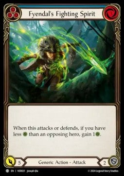 Fyendal's Fighting Spirit (Blue) (Regular) - Rosetta - Verdance Blitz Deck (Common) [VER-021]