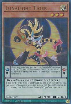 Lunalight Tiger (V.2 - Ultra Rare) - Quarter Century Stampede (Ultra Rare) [RA04-020]