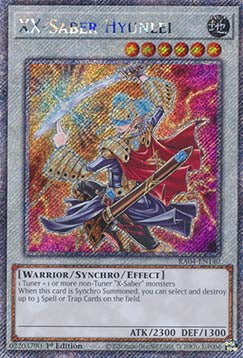 XX-Saber Hyunlei (V.1 - Platinum Secret Rare) - Quarter Century Stampede (Platinum Secret Rare) [RA04-140]