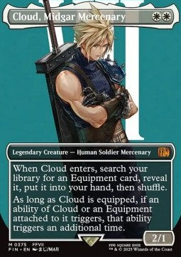 Cloud, Midgar Mercenary (V.1) - Magic: The Gathering - FINAL FANTASY: Extras (Mythic) [XFIN-375]