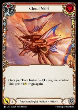Cloud Skiff (Red) (Rainbow Foil) - High Seas (Common) [SEA-024]