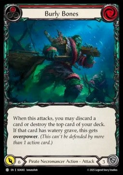 Burly Bones (Red) (Rainbow Foil) - High Seas (Common) [SEA-065]