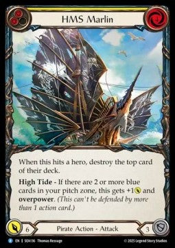 HMS Marlin (Rainbow Foil) - High Seas (Rare) [SEA-136]