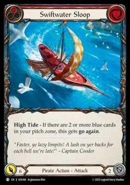 Swiftwater Sloop (Red) (Regular) - High Seas (Common) [SEA-166]