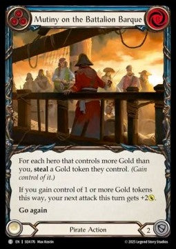 Mutiny on the Battalion Barque (Rainbow Foil) - High Seas (Common) [SEA-176]