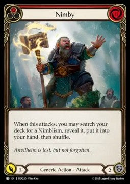 Nimby (Red) (Rainbow Foil) - High Seas (Common) [SEA-220]