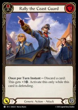 Rally the Coast Guard (Red) (Rainbow Foil) - High Seas (Common) [SEA-223]