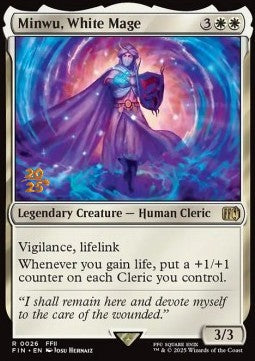 Minwu, White Mage - Magic: The Gathering - FINAL FANTASY: Promos (Rare) [PFIN-26]