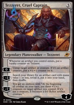 Tezzeret, Cruel Captain - Edge of Eternities (Mythic) [EOE-2]