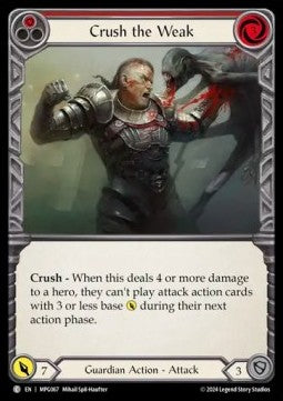 Crush the Weak (Red) (Regular) - Mastery Pack: Guardian (Common) [MPG-067]